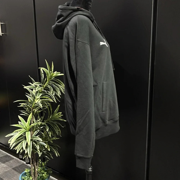 Puma Fleece Hoodie,drawcord,knit cuffs/waist embroidered logo,pouch pocket - Picture 4 of 10